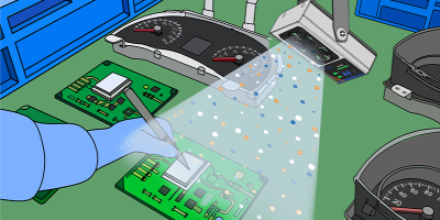 Dashboard assembly static elimination