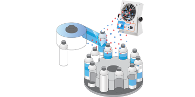 Plastic bottle labeling packing