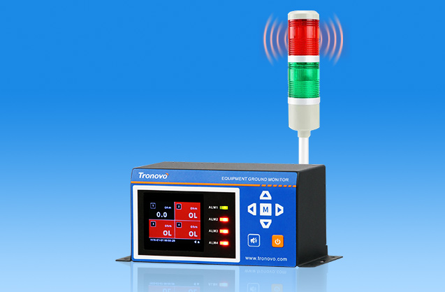 Automatic alarm-audible and visual indication