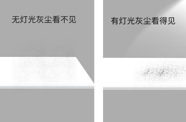Equipped with a dust detection light -the difference between light and no light