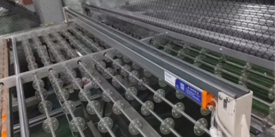 Glass production line de-static dust removal